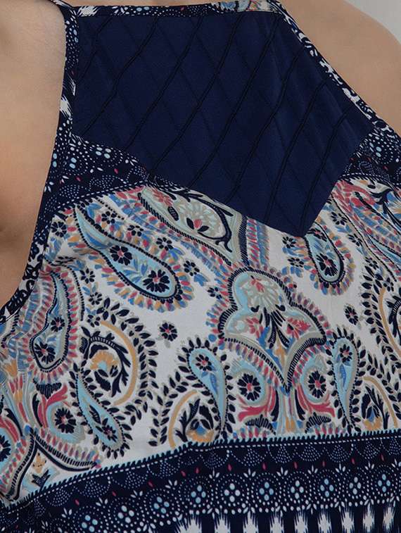 women's fit & flare paisley dress - 16810019 -  Standard Image - 3