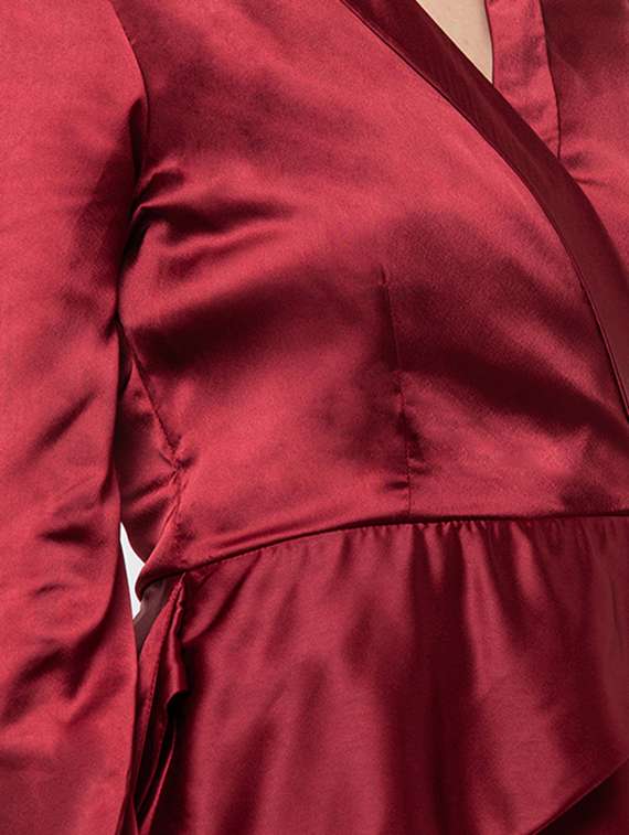 women's fit & flare solid dress - 16810023 -  Standard Image - 3