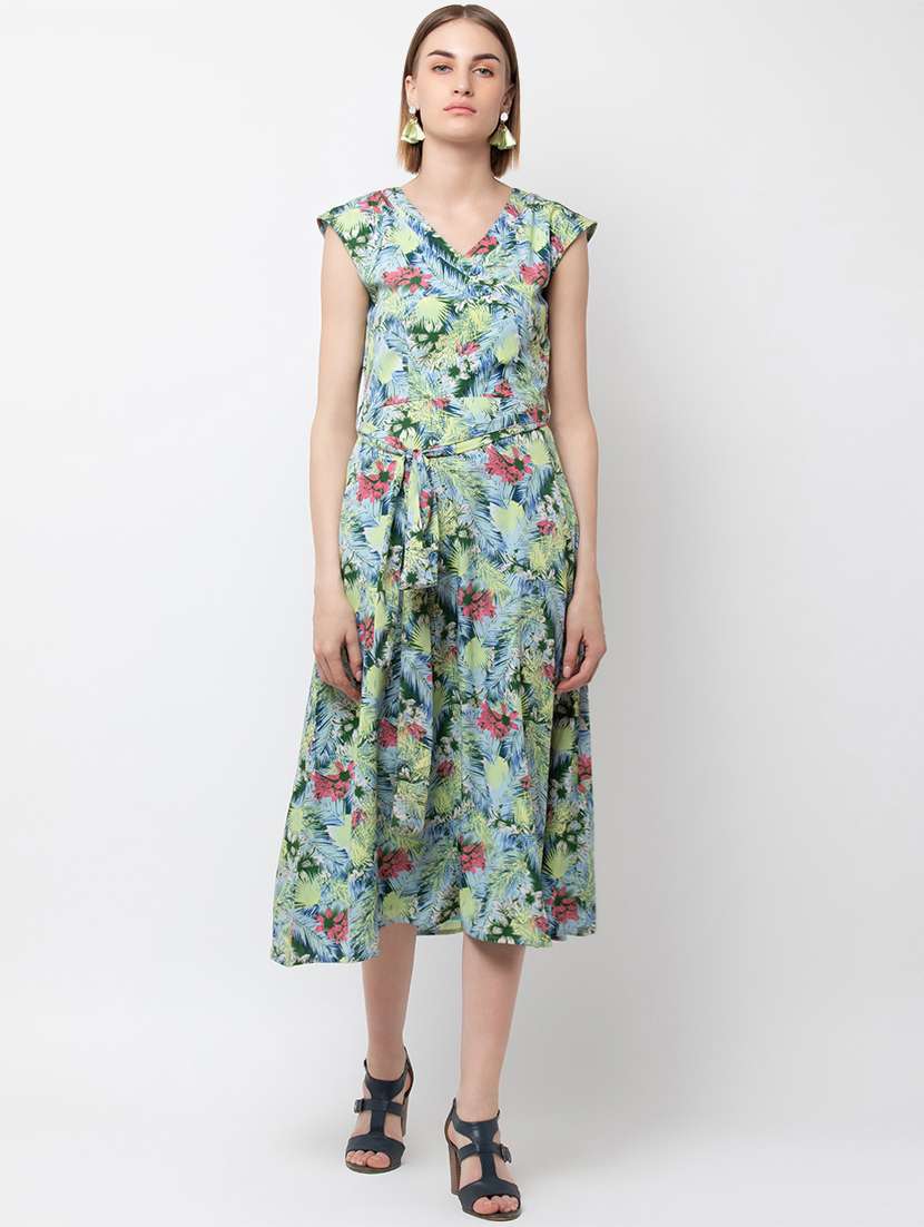 women's  block print dress