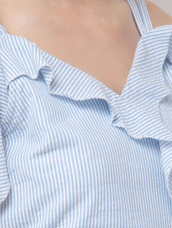 women's wrap striped dress - 16810031 -  Standard Image - 3