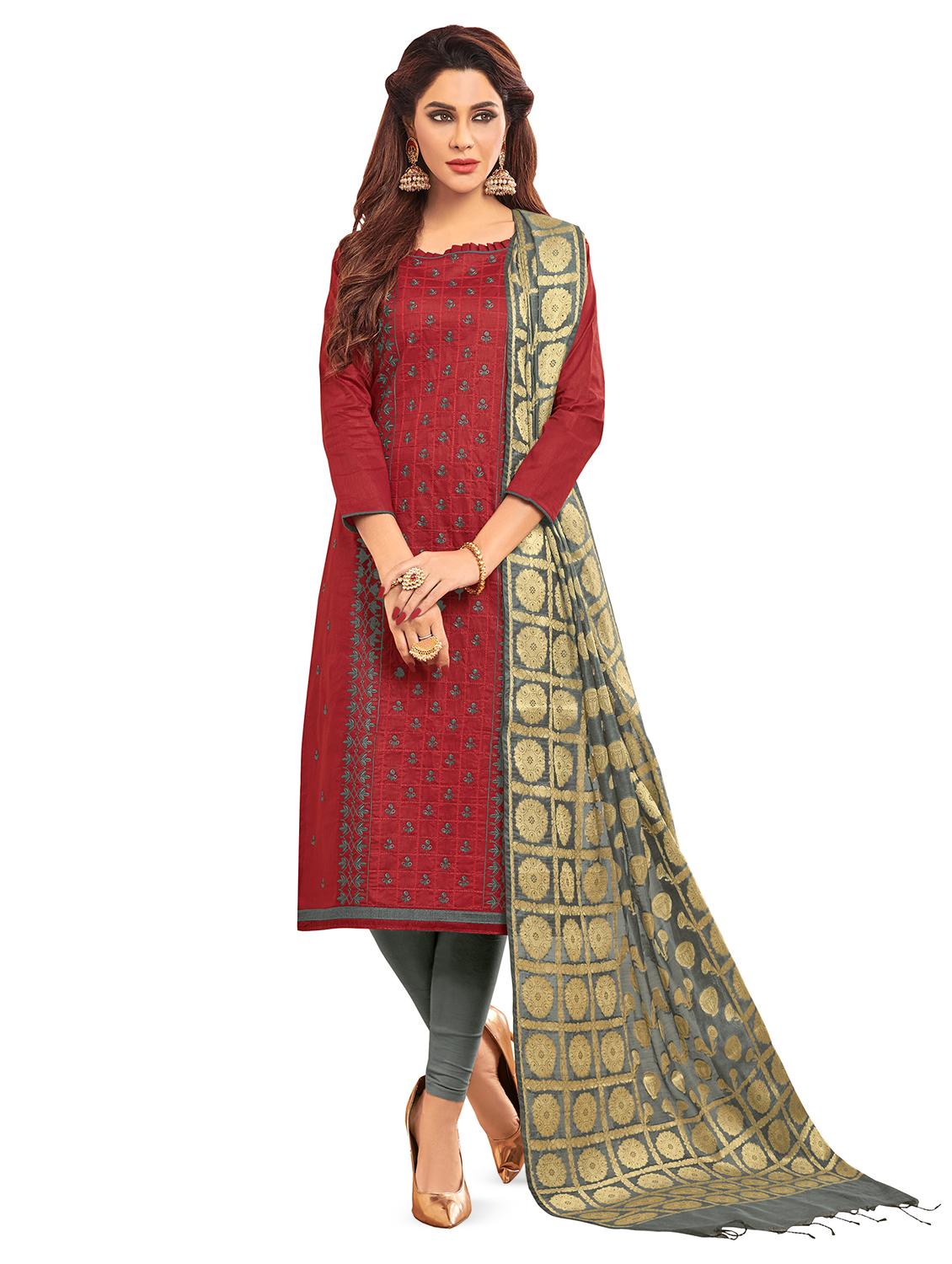 churidaar unstitched suit - 16810267 - Zoom Image - 0