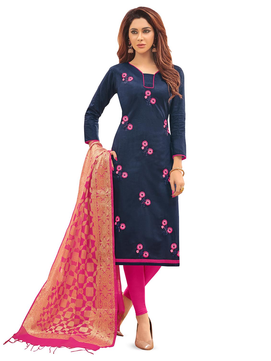 churidaar  unstitched suit - 16810268 -  Zoom Image - 0