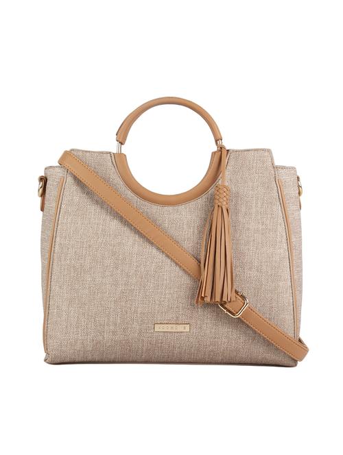 beige canvas regular handbag - 16810345 -  Standard Image - 0