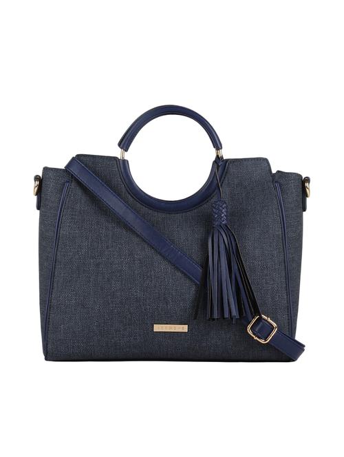 blue leatherette regular handbag - 16810346 -  Standard Image - 0