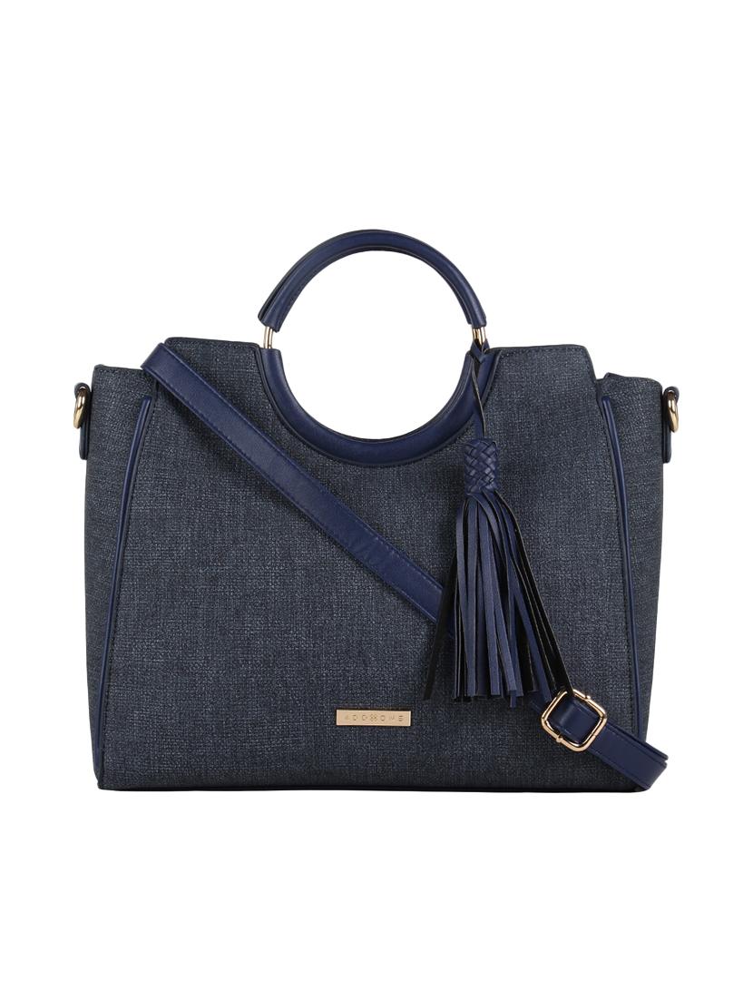 blue leatherette regular handbag - 16810346 -  Zoom Image - 0