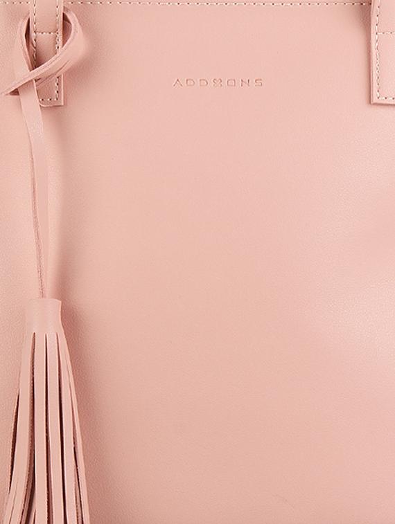 pink leatherette regular tote - 16810354 - Standard Image - 3
