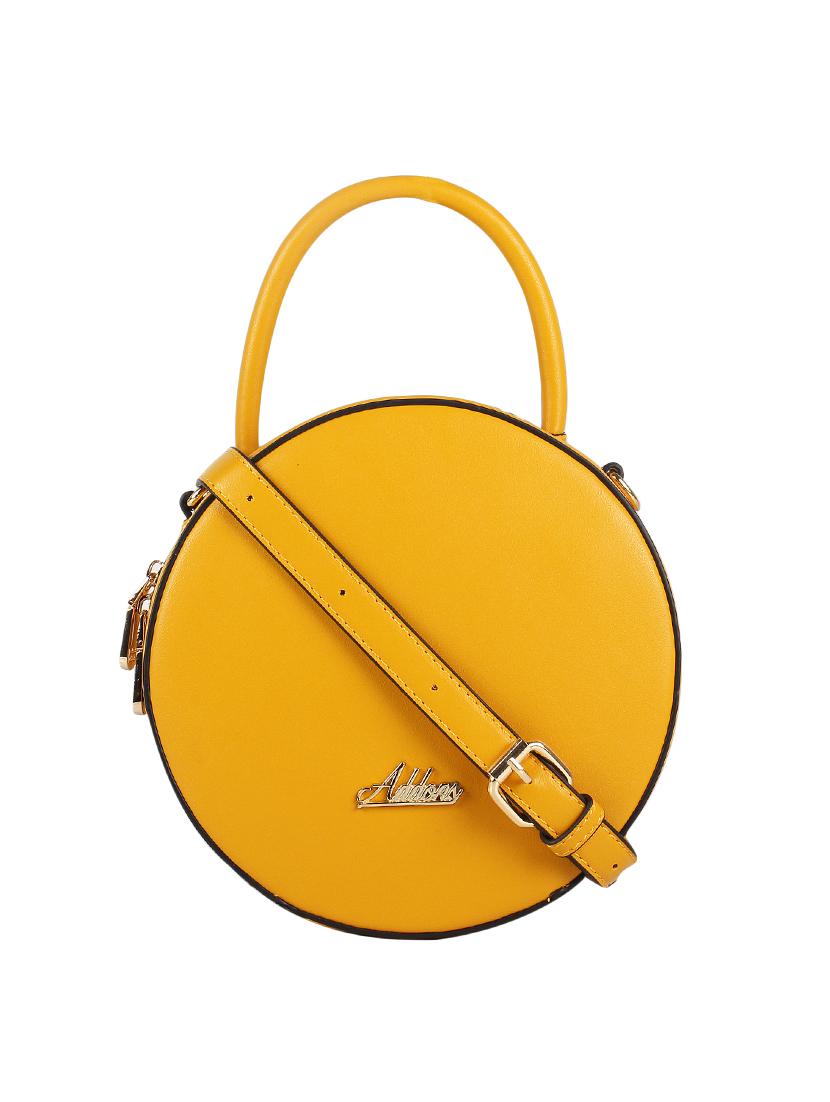 yellow leatherette regular sling bag - 16810360 - Zoom Image - 0