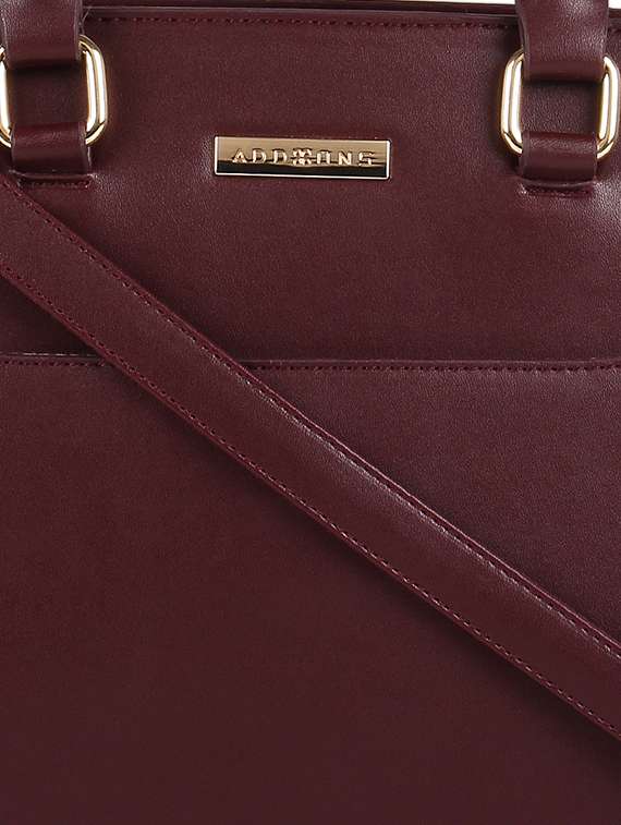 wine leatherette regular laptop bag - 16810375 - Standard Image - 3