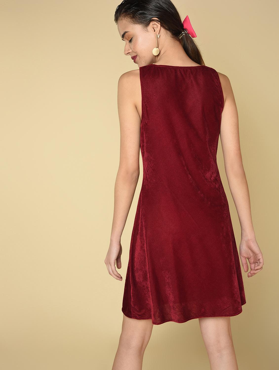 women's shift self design dress - 16810940 - Standard Image - 3