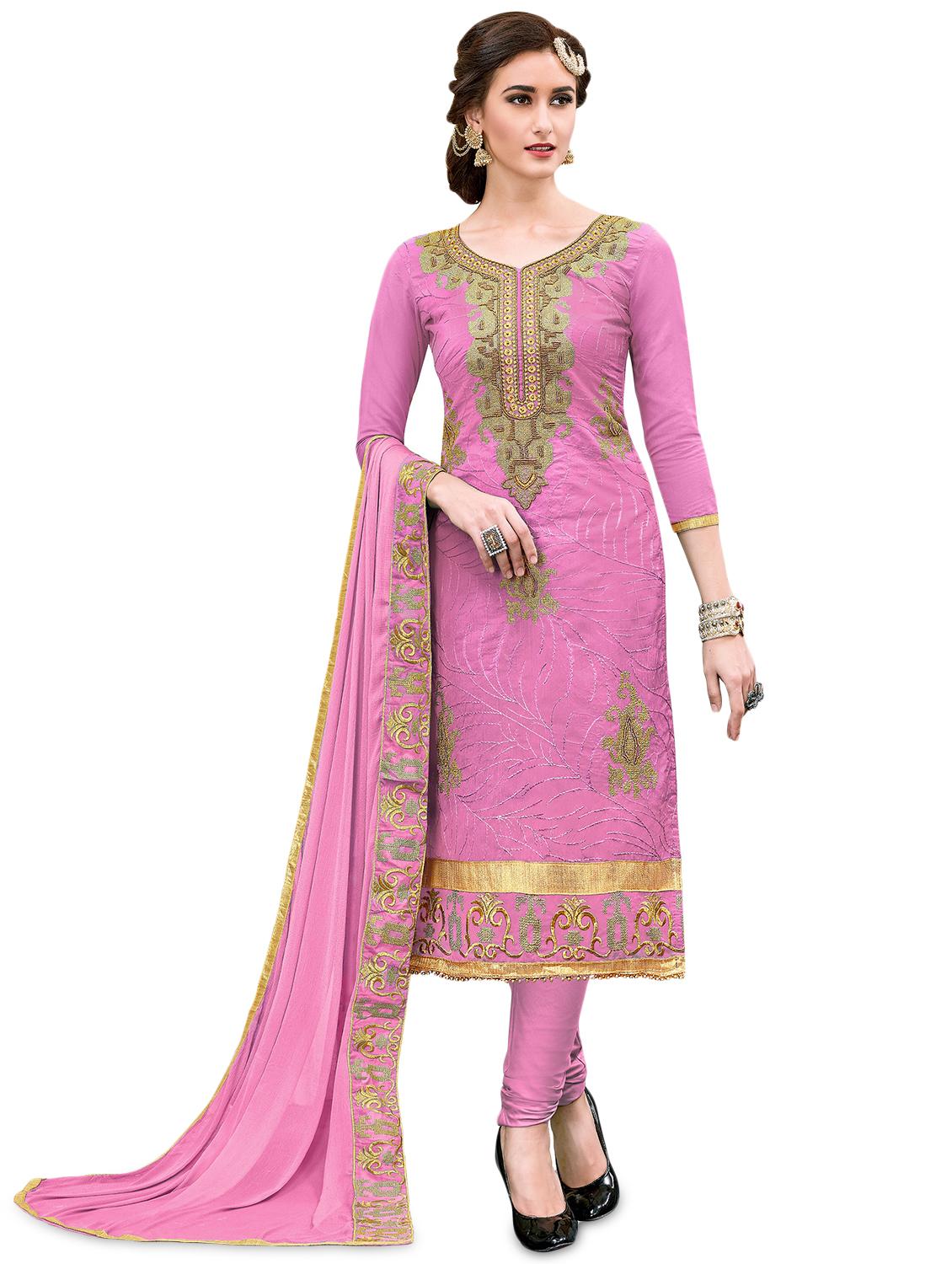 embroidered suits unstitched suit - 16811327 -  Zoom Image - 0