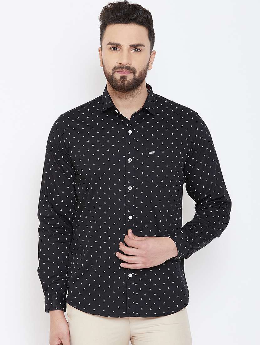 black printed casual shirt - 16812507 - Zoom Image - 0