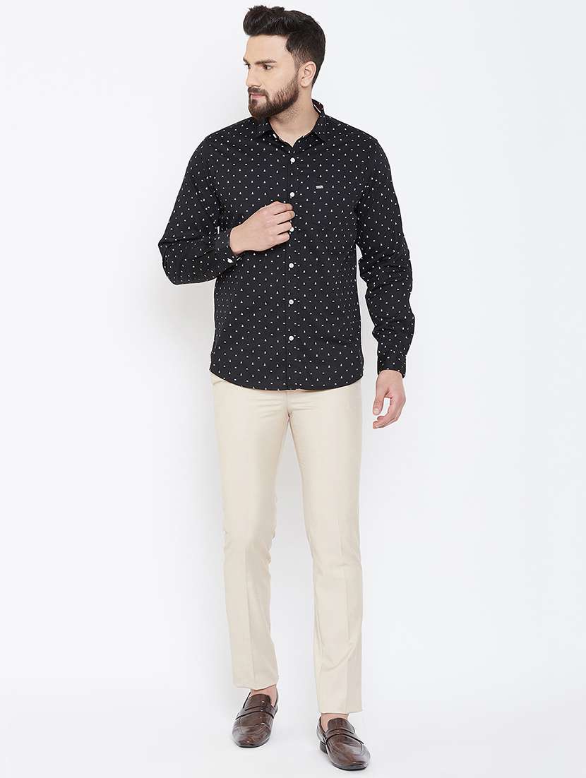 black printed casual shirt - 16812507 - Standard Image - 3
