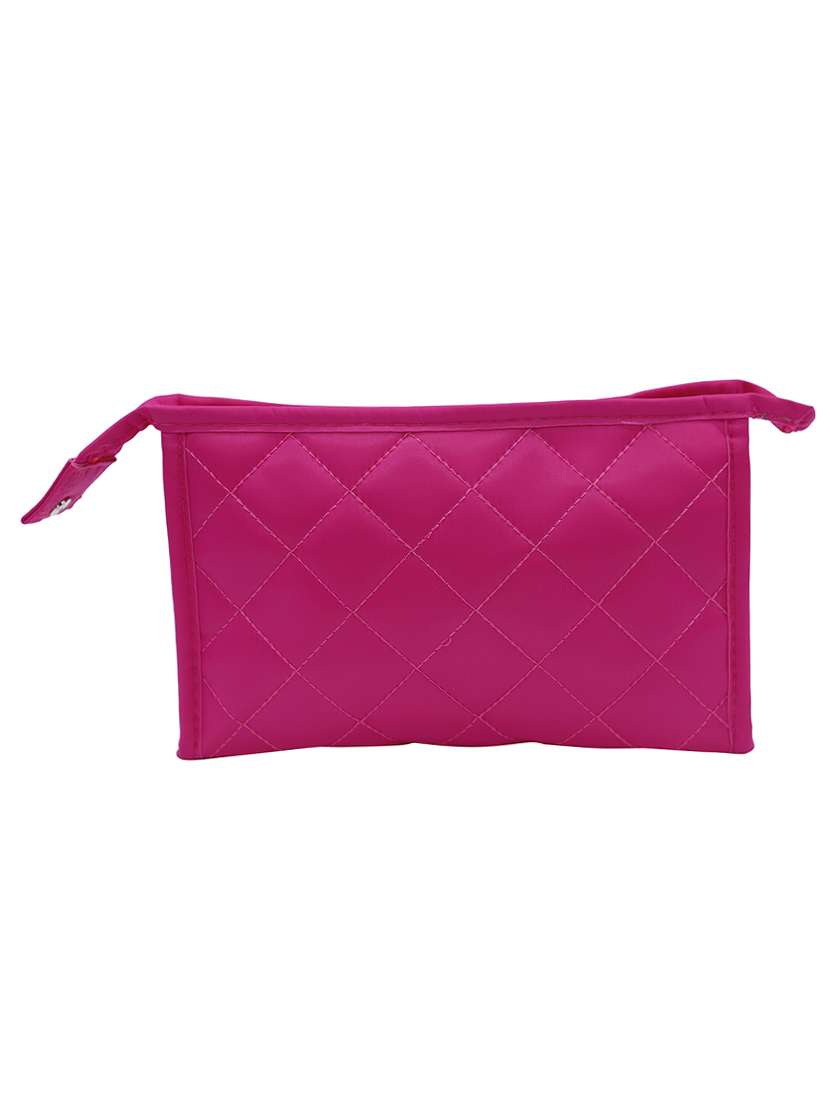 pink polyester regular pouch