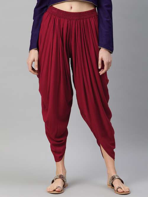 solid dhoti salwar - 16813497 - Standard Image - 0