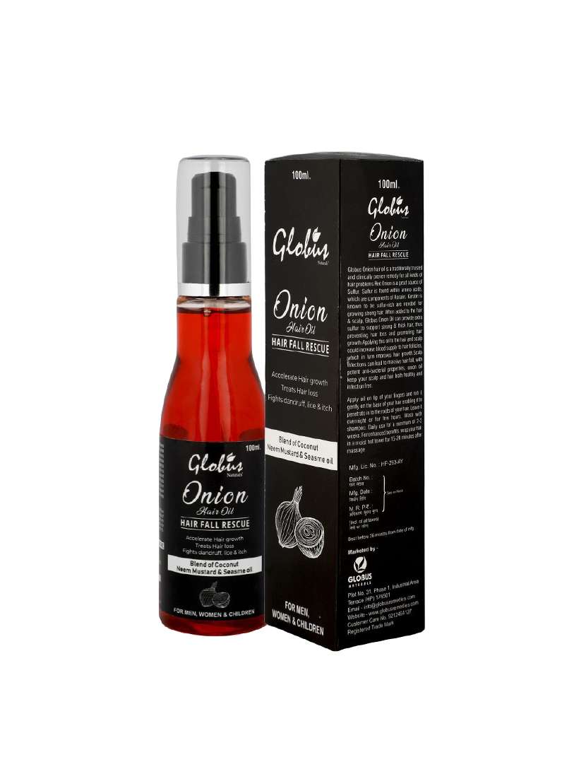 globus naturals onion hair oil 