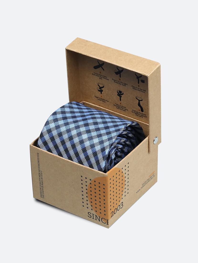 blue micro fiber tie - 16815515 - Standard Image - 3
