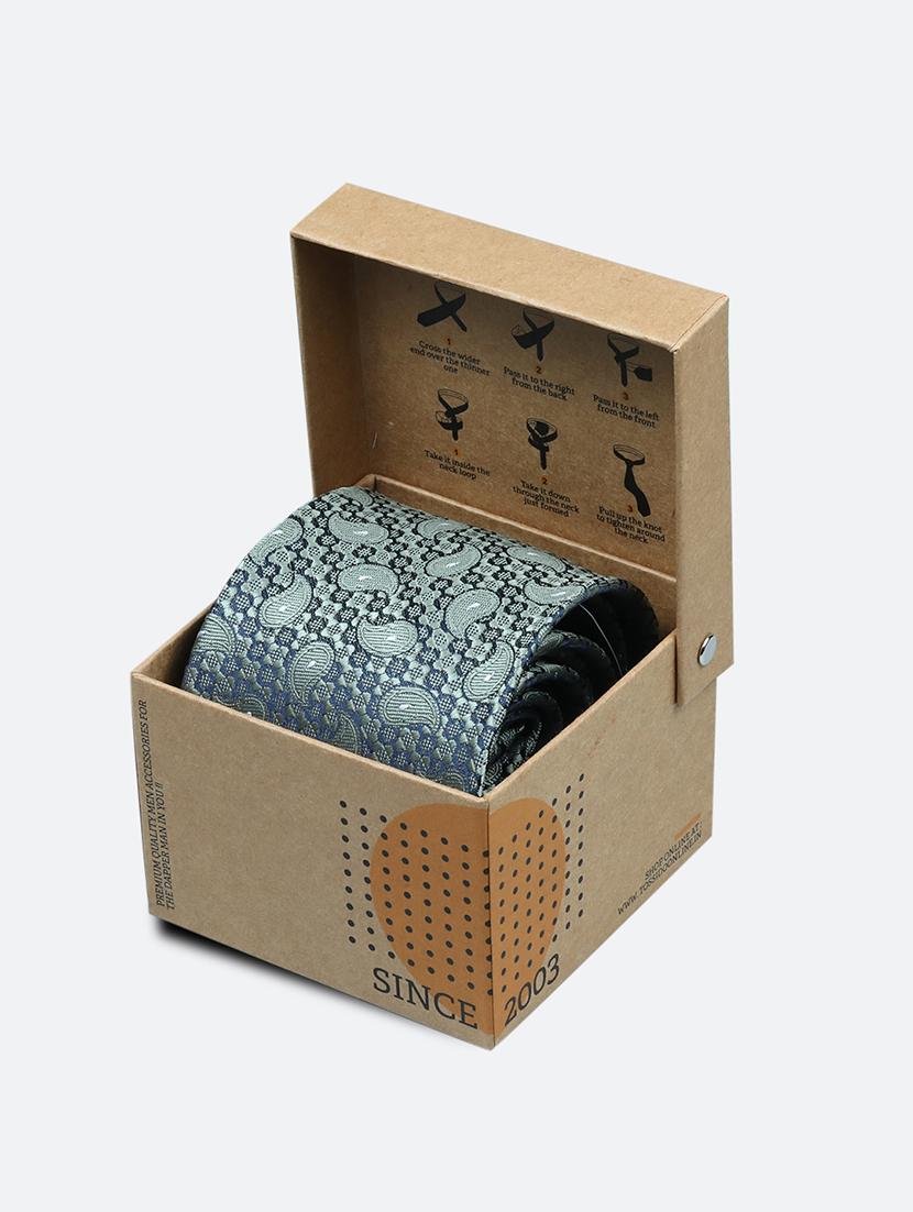 grey micro fiber tie - 16815520 - Standard Image - 3