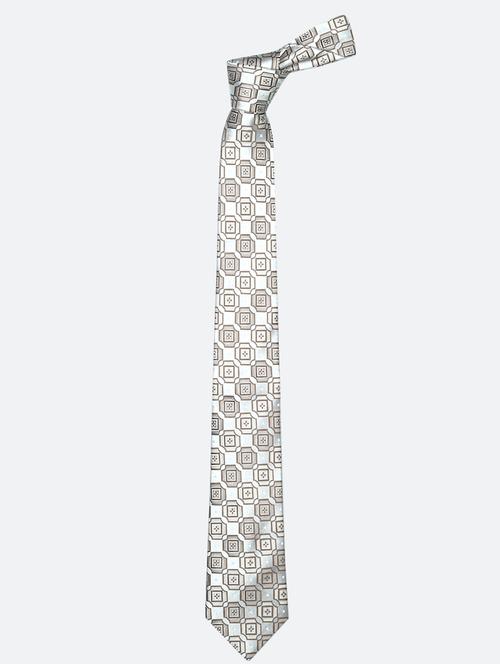 grey micro fiber tie - 16815546 - Standard Image - 0