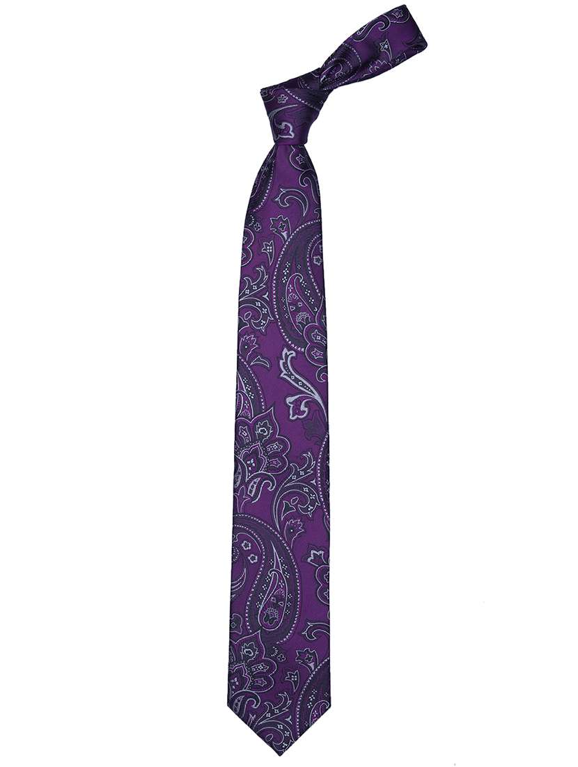 purple micro fiber tie