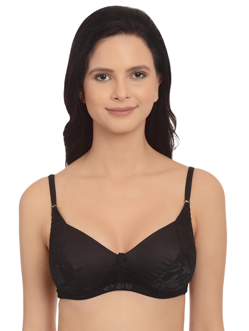 floral patch t-shirt bra - 16815644 -  Zoom Image - 0