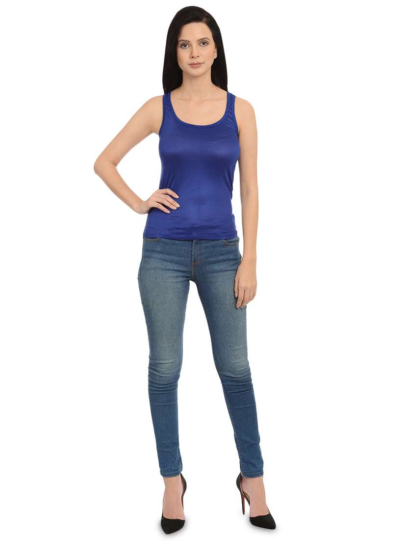 scoop neck solid camisole - 16815677 - Standard Image - 3