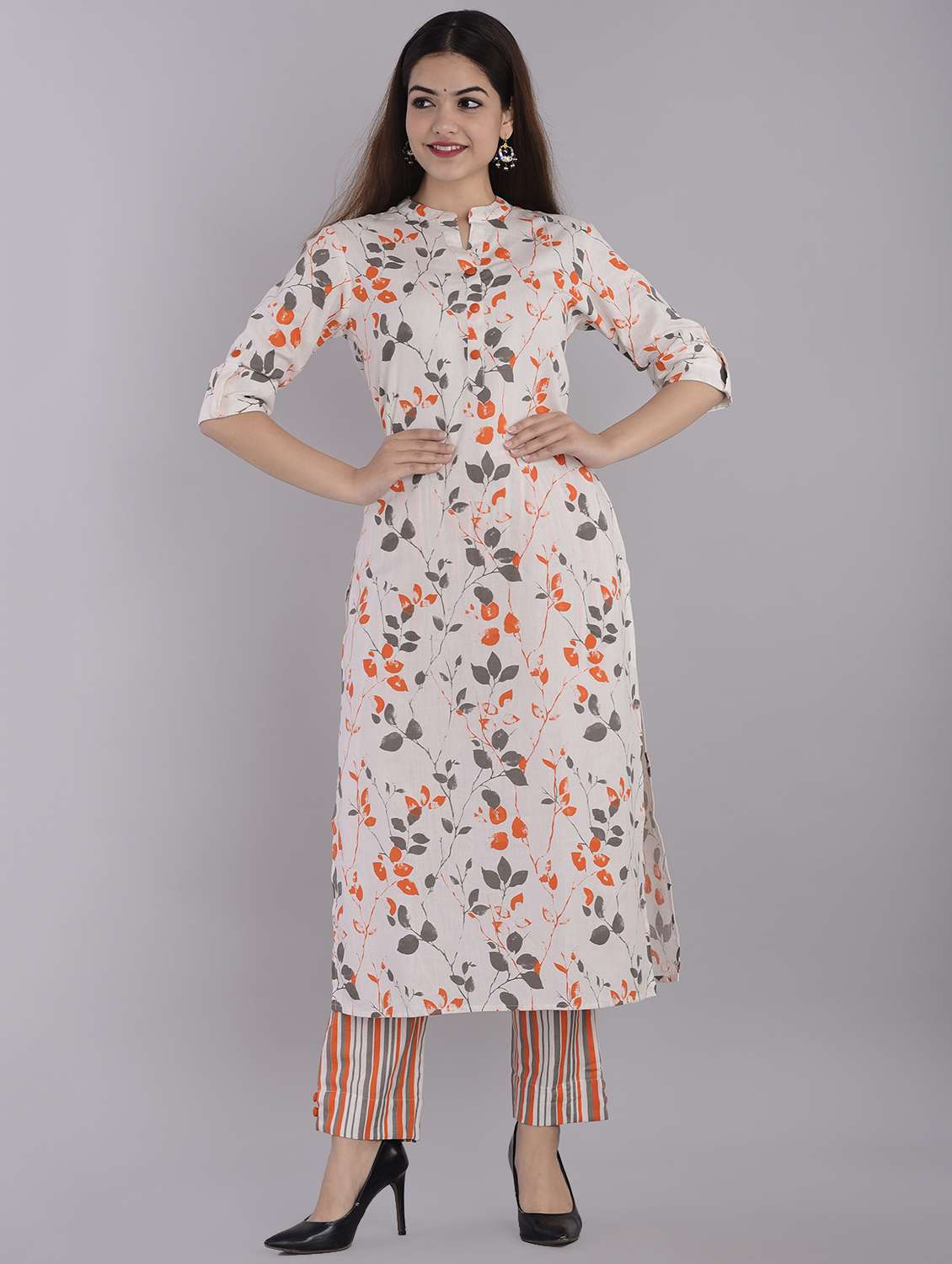 printed kurta pant set