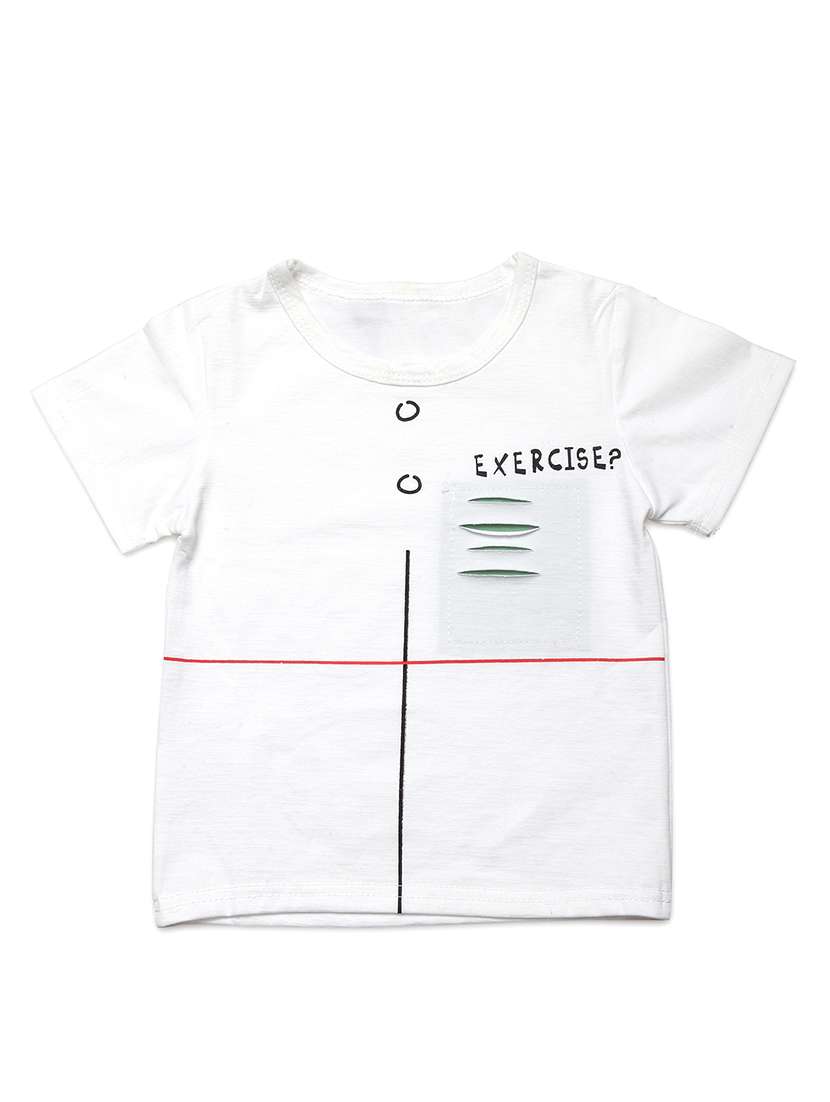 white cotton tshirt