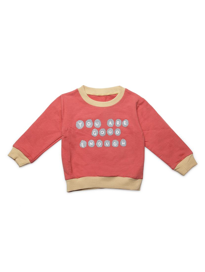 red cotton sweatshirt