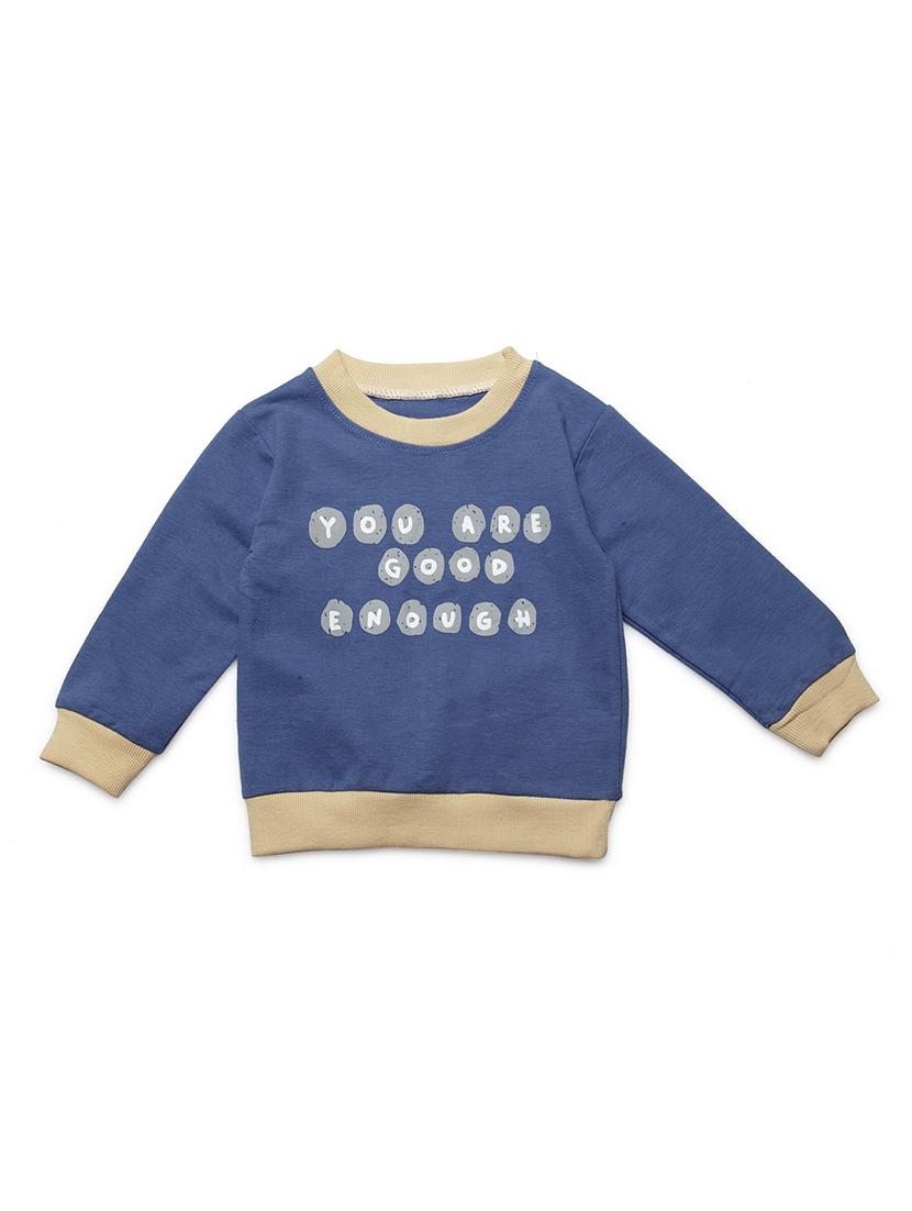 blue cotton sweatshirt