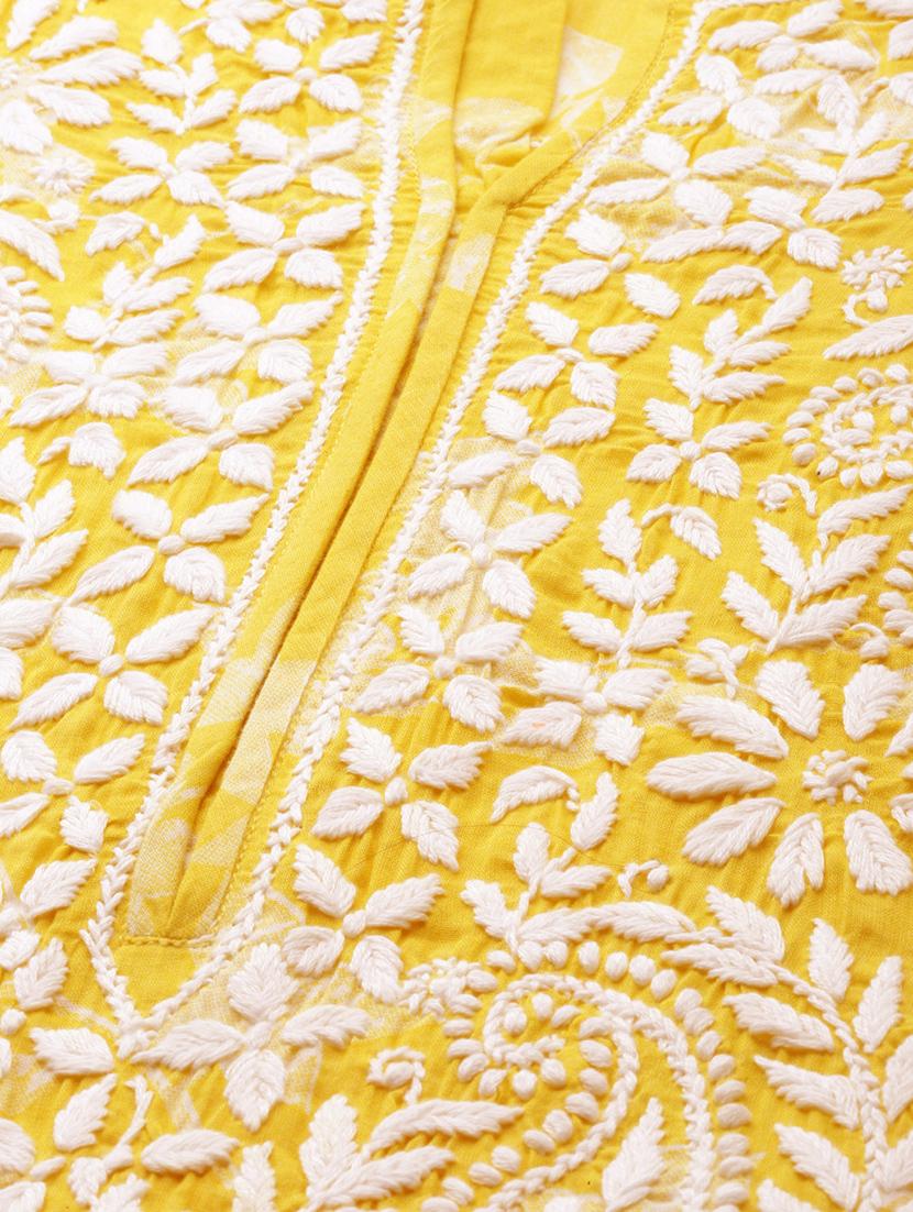 embroidered straight kurta - 16823213 - Standard Image - 3