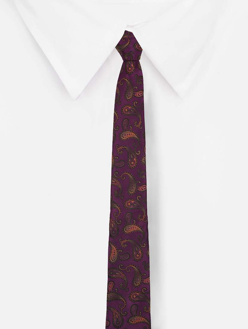 purple micro fiber tie - 16826152 -  Standard Image - 3