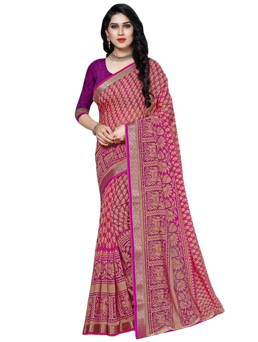 conversational printed saree with blouse