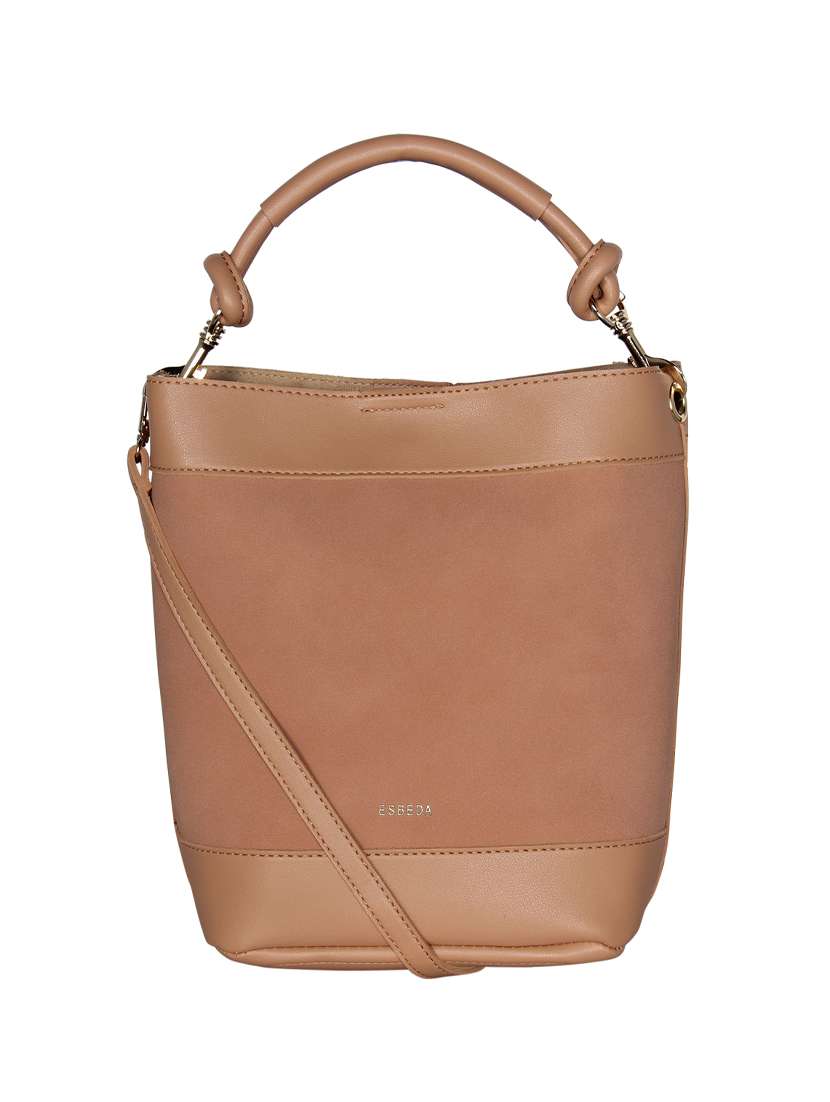 pink leatherette hobo handbag - 16829190 -  Standard Image - 3