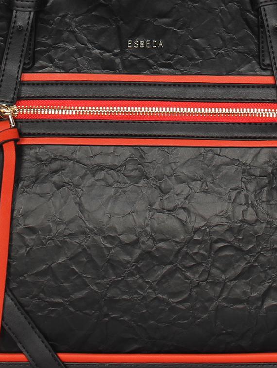 black leatherette regular handbag - 16829198 - Standard Image - 3