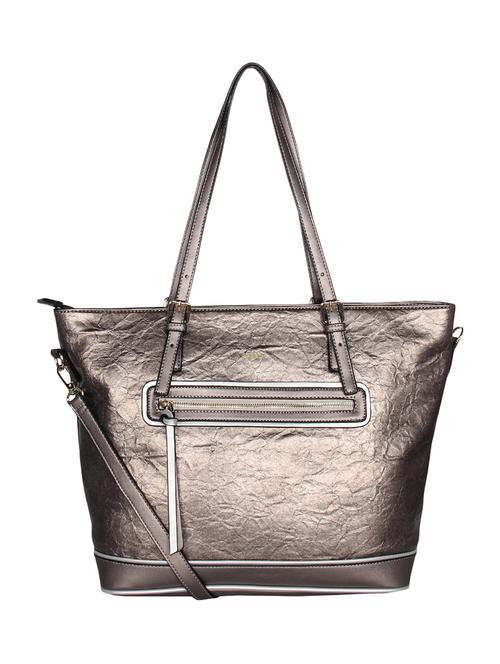 metallic leatherette regular handbag - 16829202 - Standard Image - 0
