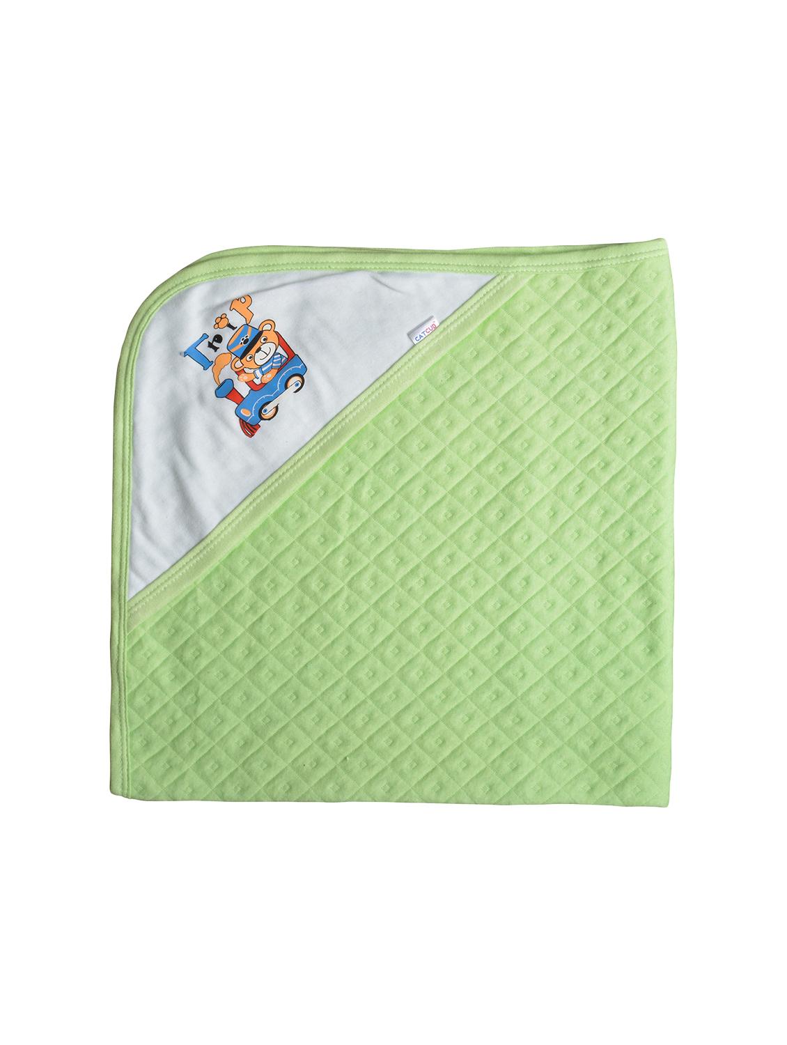 green cotton blend bath towel - 16829211 -  Zoom Image - 0