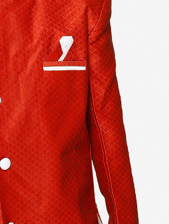 red silk kurta sets - 16829217 - Standard Image - 3