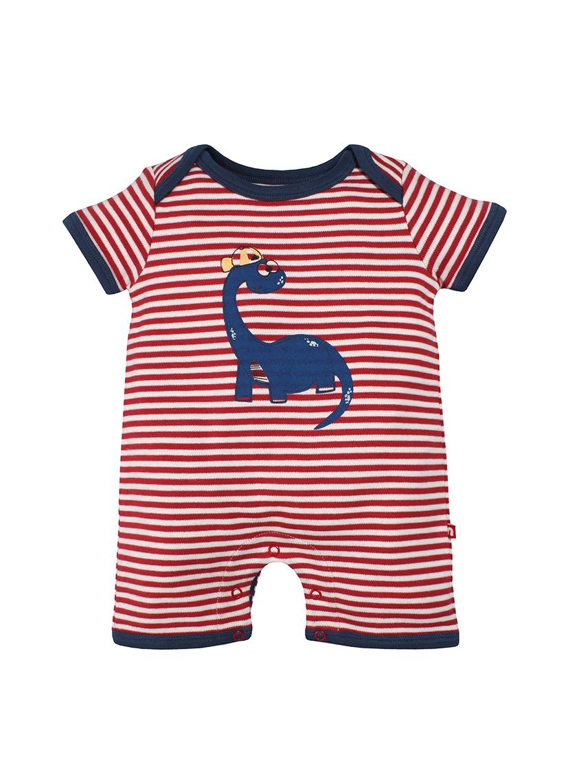 red cotton rompers onesies - 16829454 - Zoom Image - 0