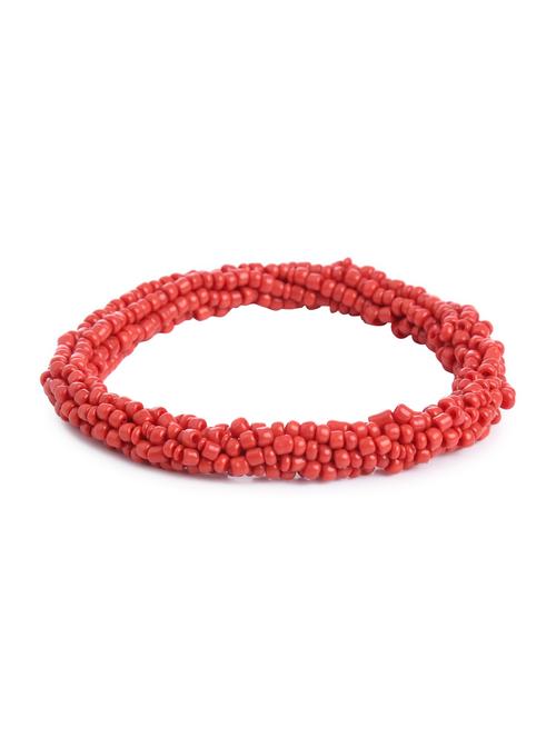 red metal beaded bracelet - 16829825 - Standard Image - 0
