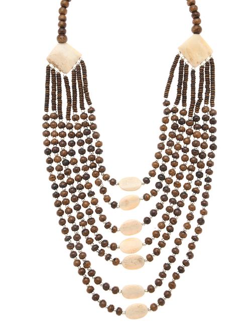 multi colored metal long necklace - 16829910 - Standard Image - 0