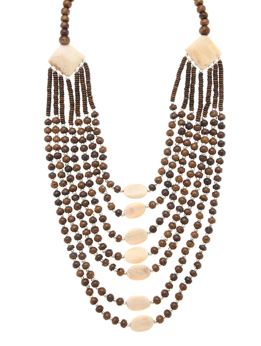 multi colored metal long necklace - 16829910 - Zoom Image - 0