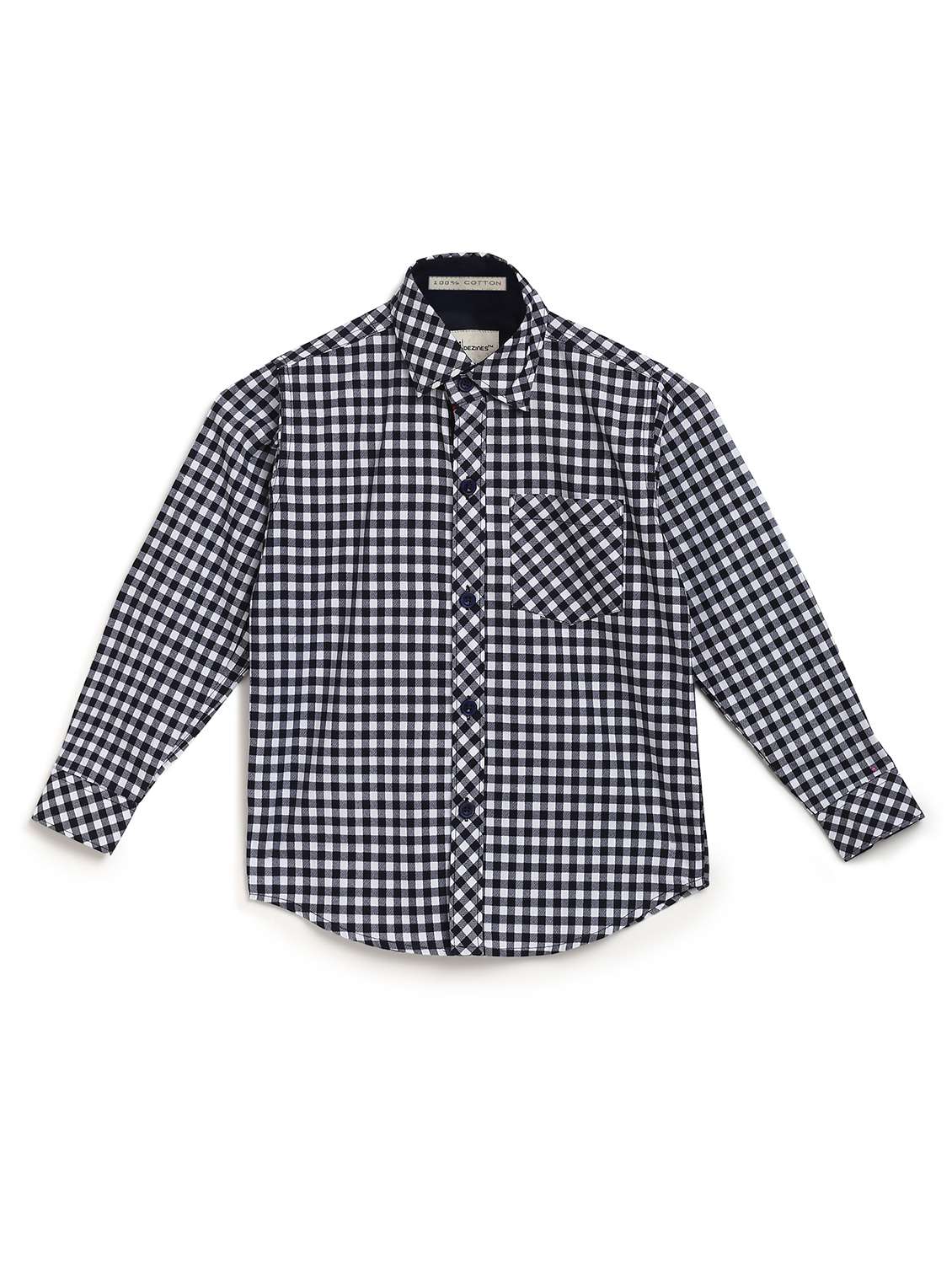 navy blue cotton shirt - 16830980 - Zoom Image - 0