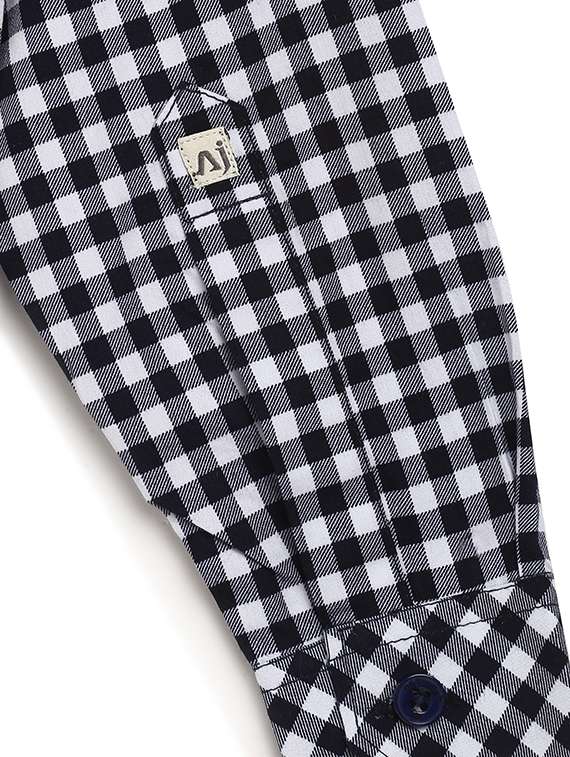 navy blue cotton shirt - 16830980 - Standard Image - 3