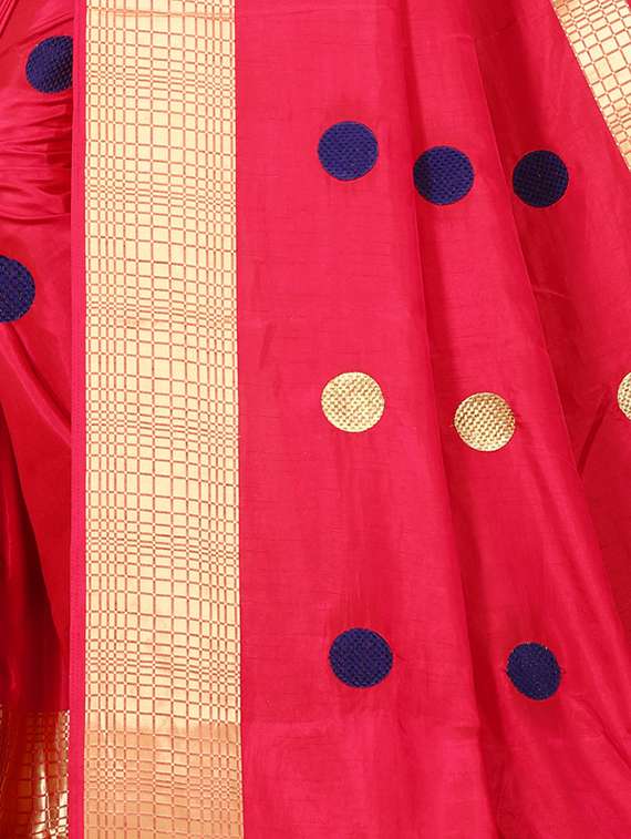 self design woven saree with blouse - 16831057 -  Standard Image - 3