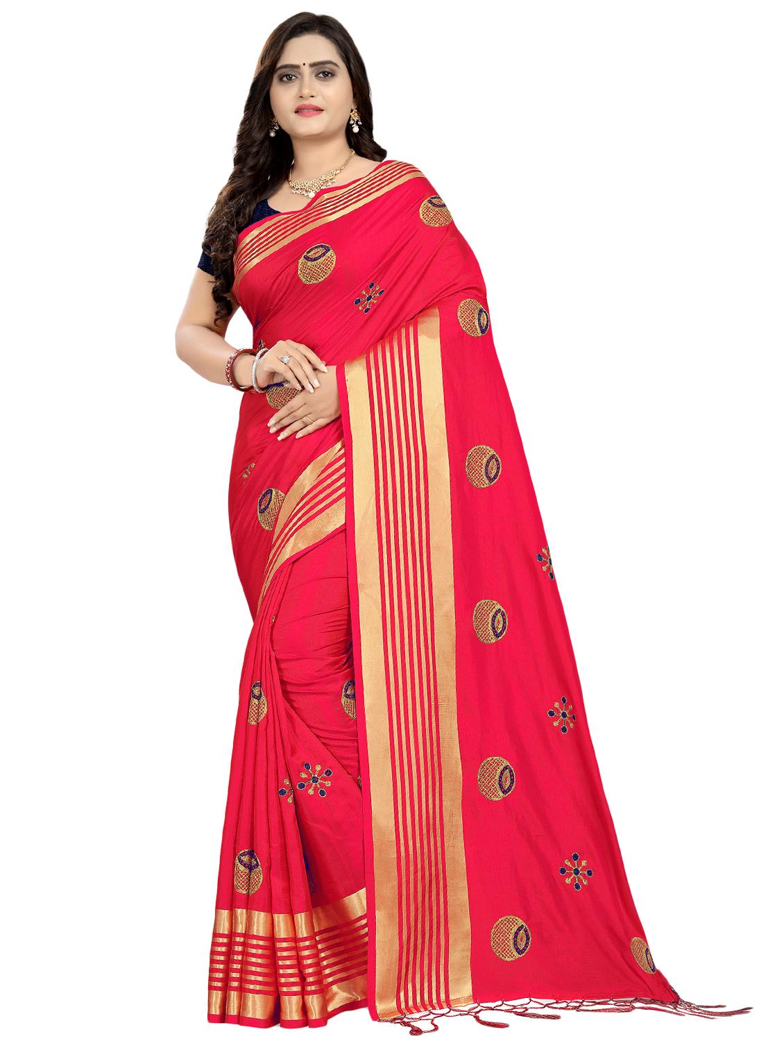 conversational embroidered saree with blouse - 16832311 - Zoom Image - 0