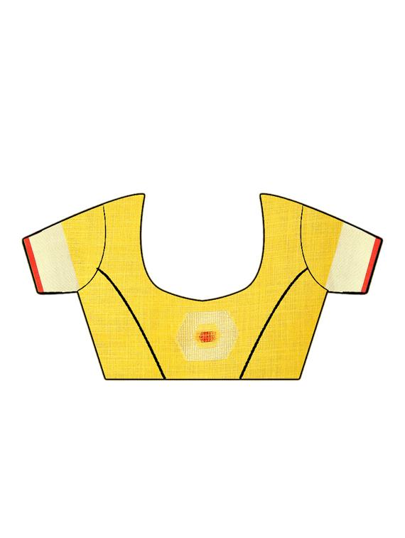 self design saree with blouse - 16832321 - Standard Image - 3