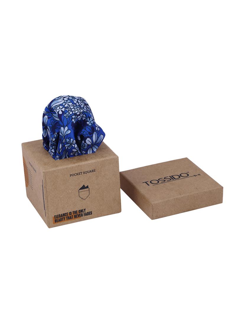 blue polyester pocketsquare - 16832596 - Standard Image - 3