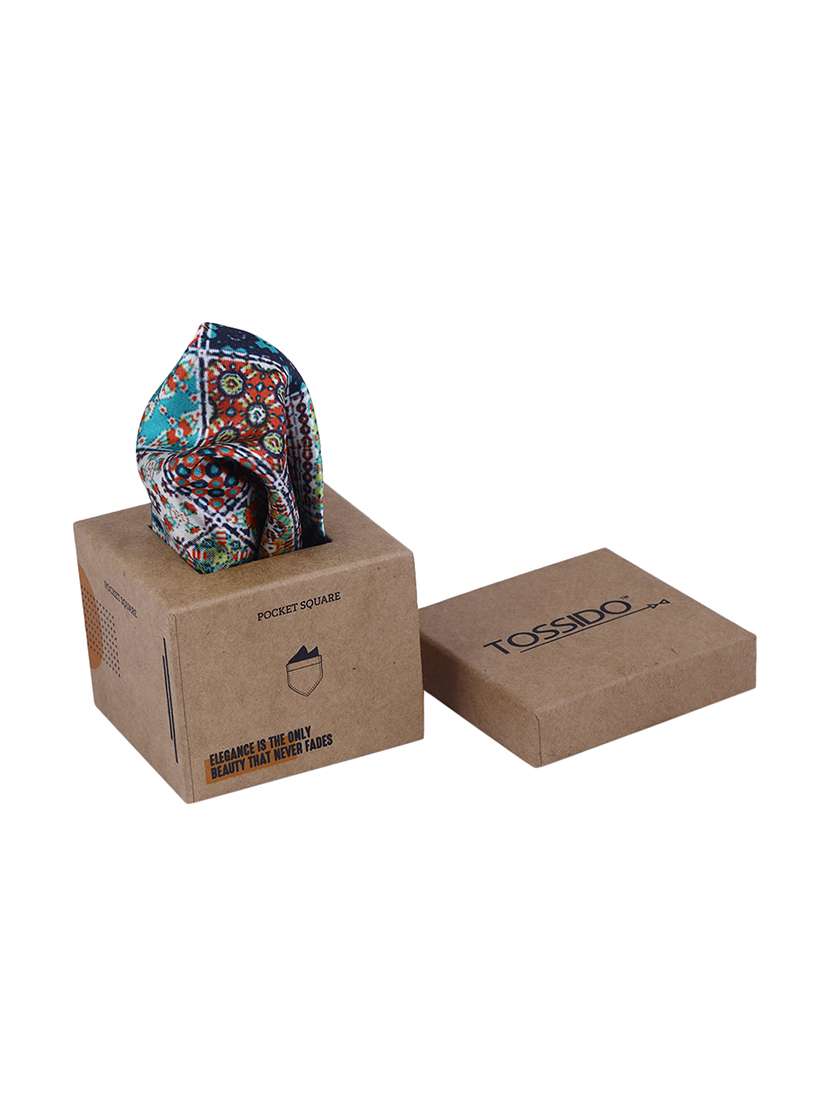 multi colored polyester pocketsquare - 16832607 -  Standard Image - 3