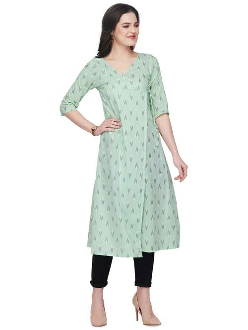 women's angrakha kurta - 16832973 - Standard Image - 0