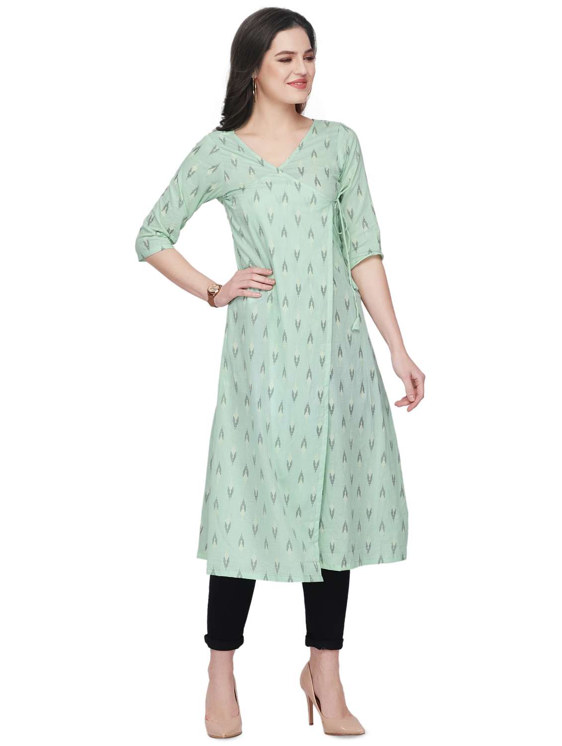 women's angrakha kurta